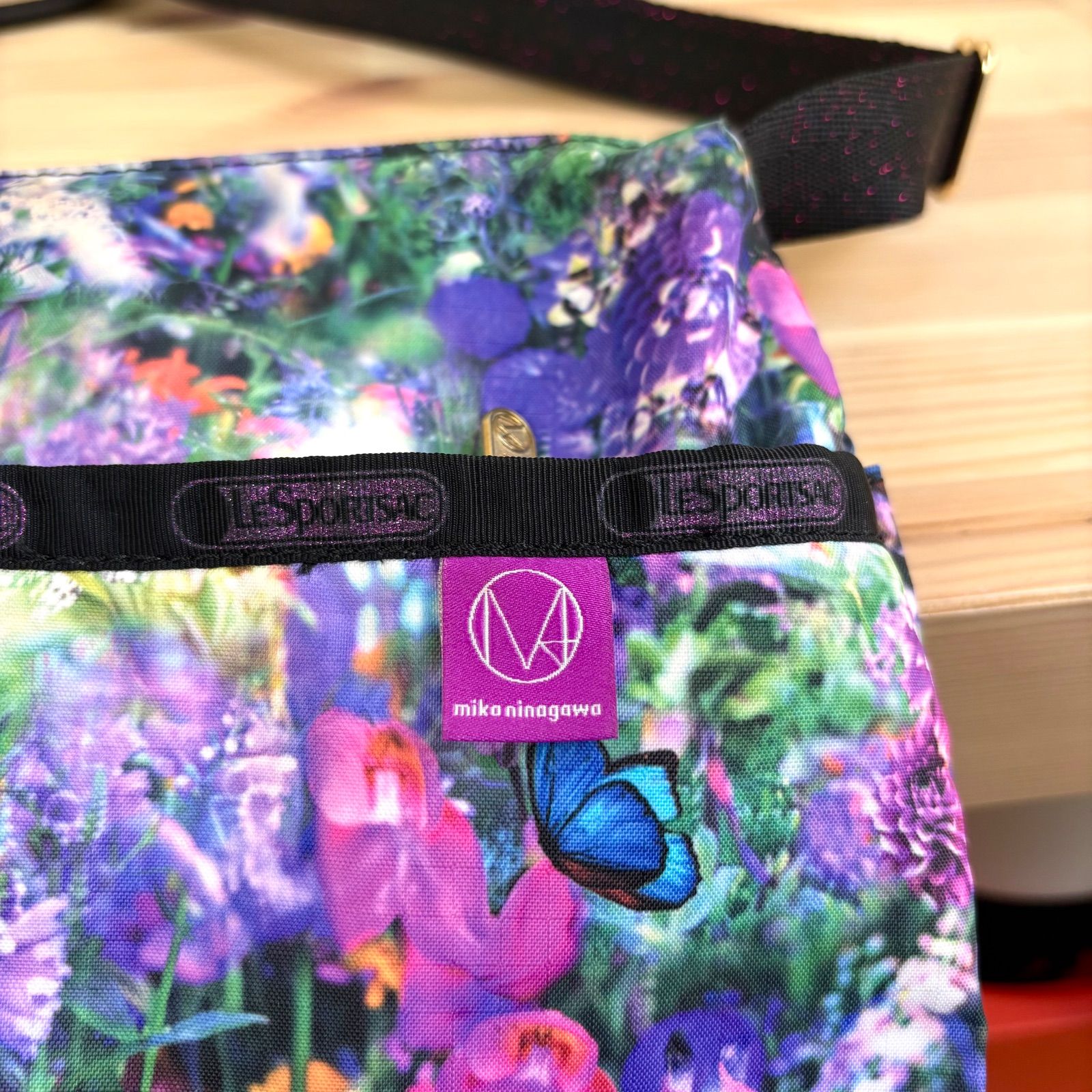 LeSportsac 蜷川実花限定花柄バッグ 良品 LeSportsac 蜷川実花 レスポートサック Mika Ninagawa