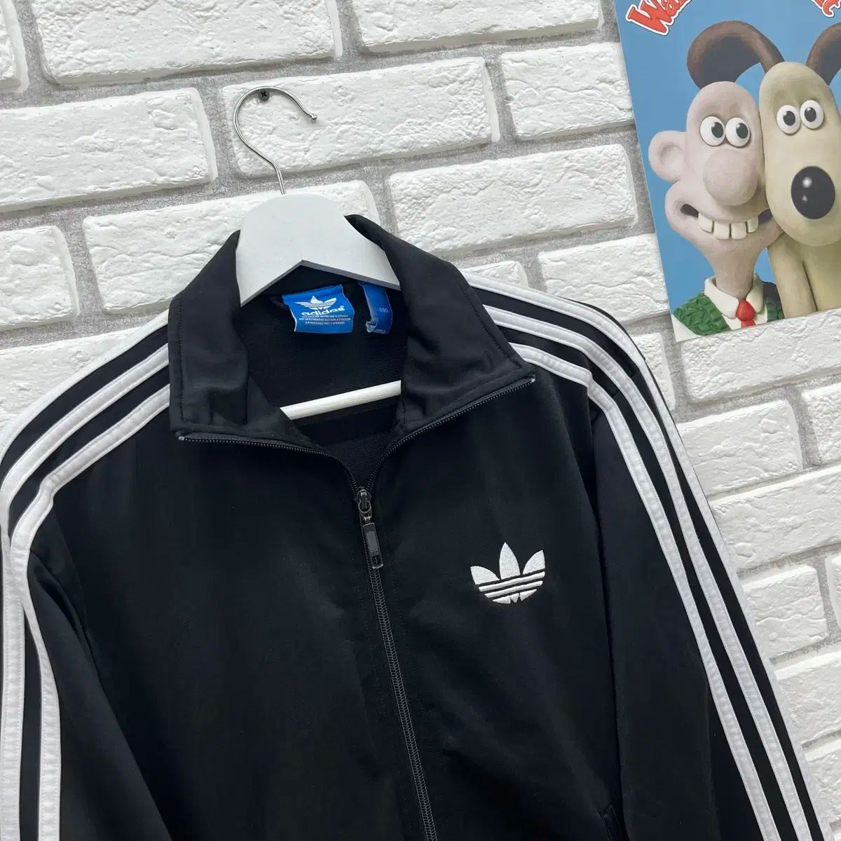 アディダス ファイヤーバード ジャージ 黒 白 -S 90