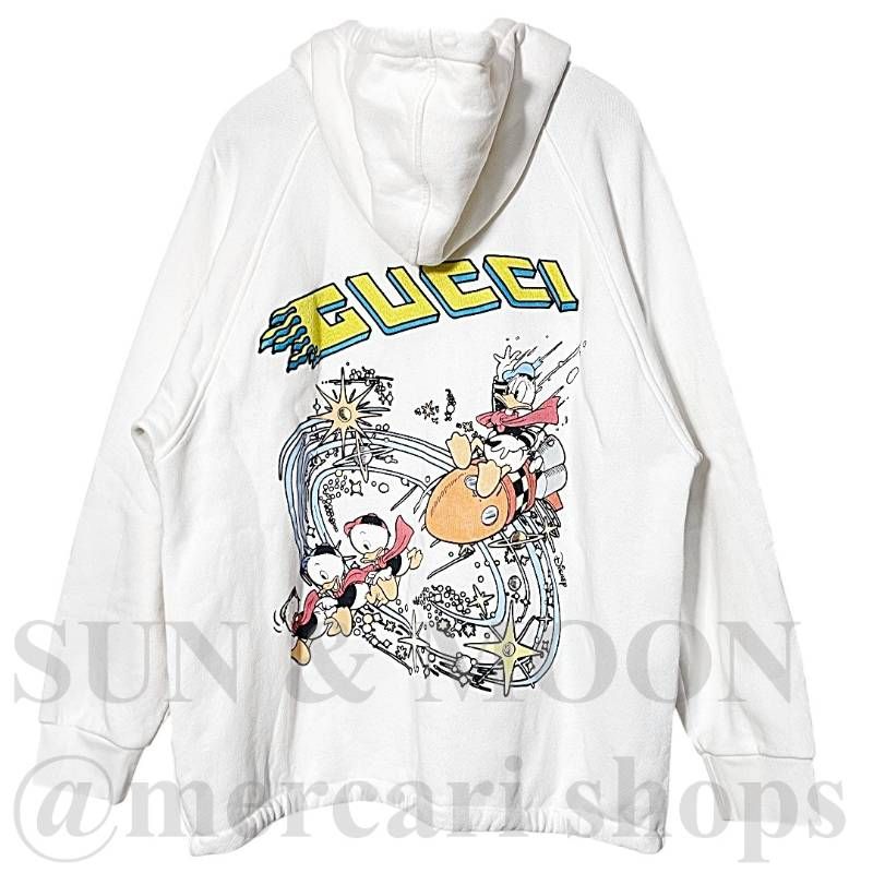 GUCCI グッチ ディズニー コラボ XS パーカー メンズ レディース フーディー ドナルドダック WT4-w2