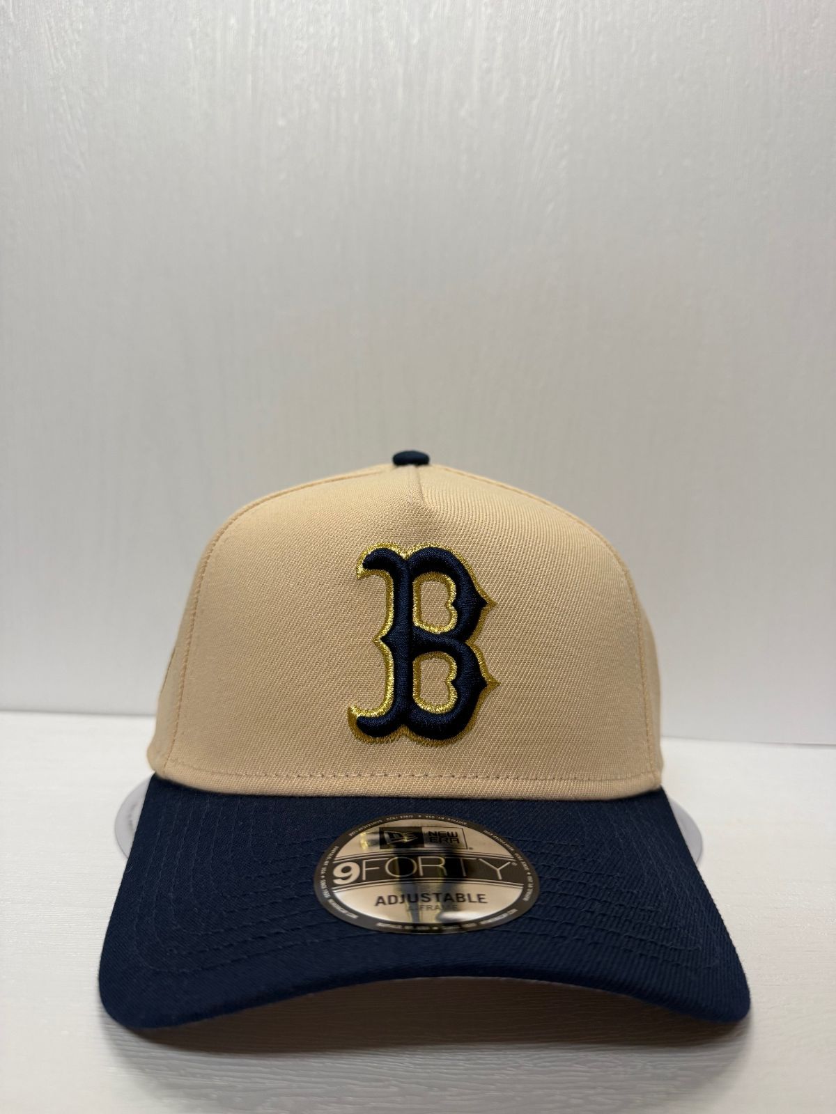 Newera ボストンレッドソックス フェンウェイパーク 9 forty A-FRAME スナップバックキャップ ツートン