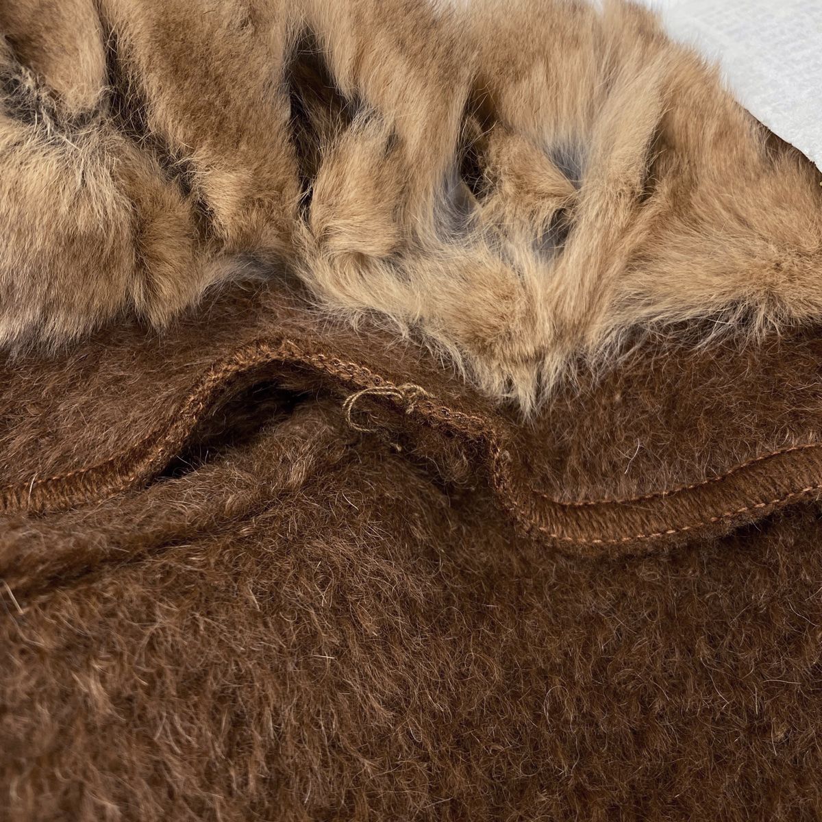 フェンディ FENDI ファー付き ロング コート ノーカラー アウター