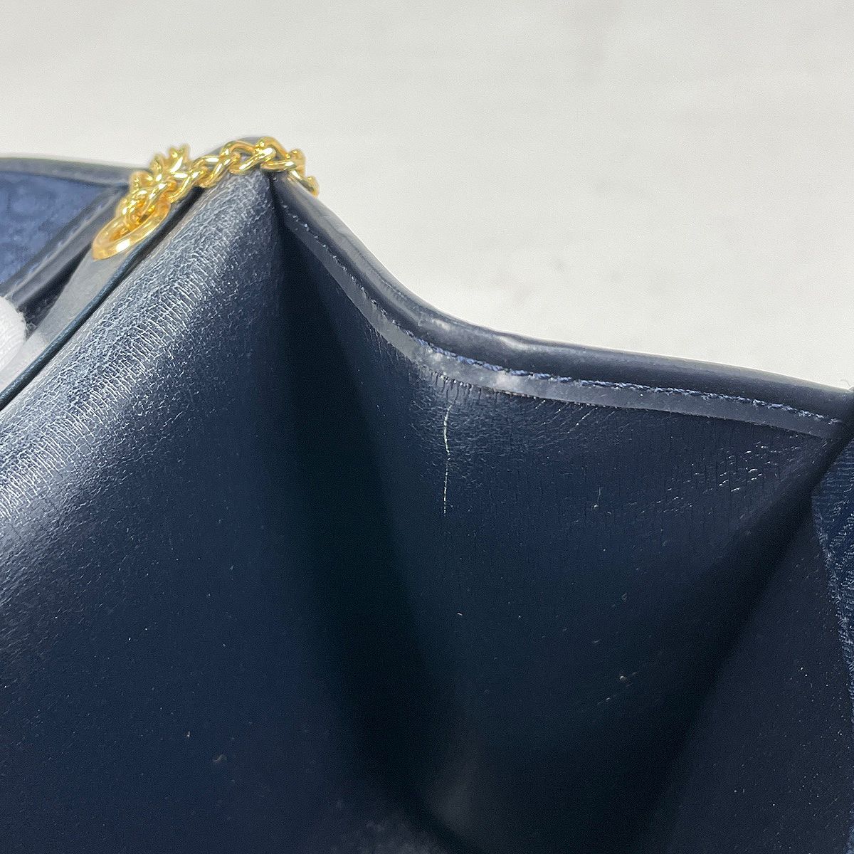 クリスチャンディオール Christian Dior トロッター柄 チェーン