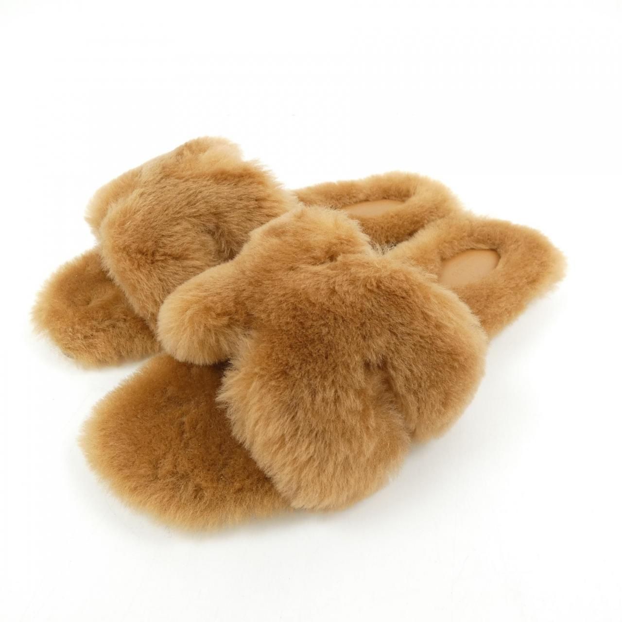 エルメス　HERMES サンダル　39 HERMES エルメス エズ サンダル レディース39 ブラック カーフ/コルク