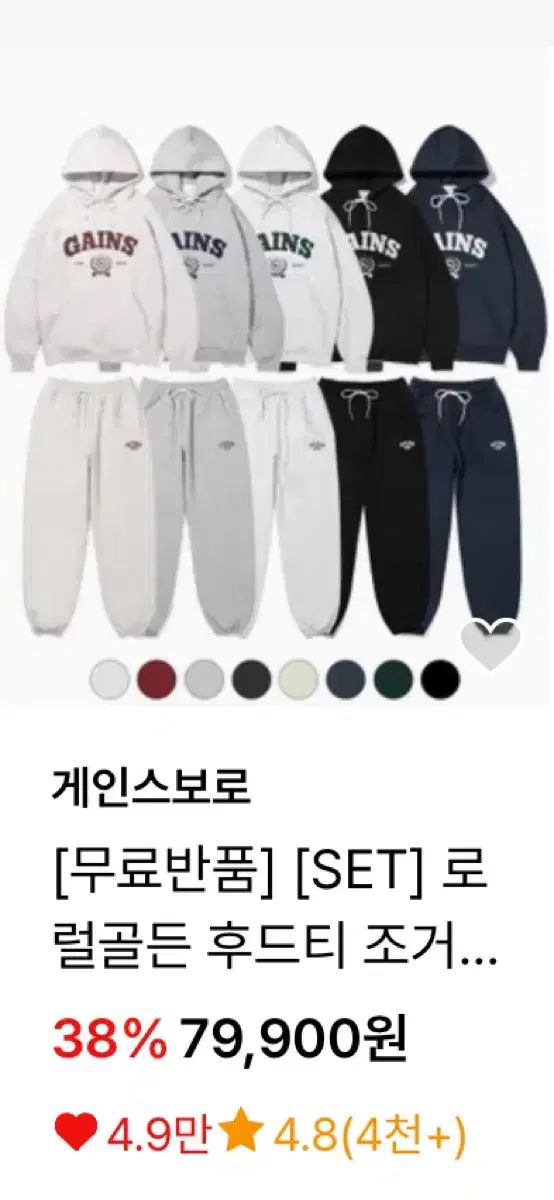 ゲインズボロスウェットセットアップ ネイビー L