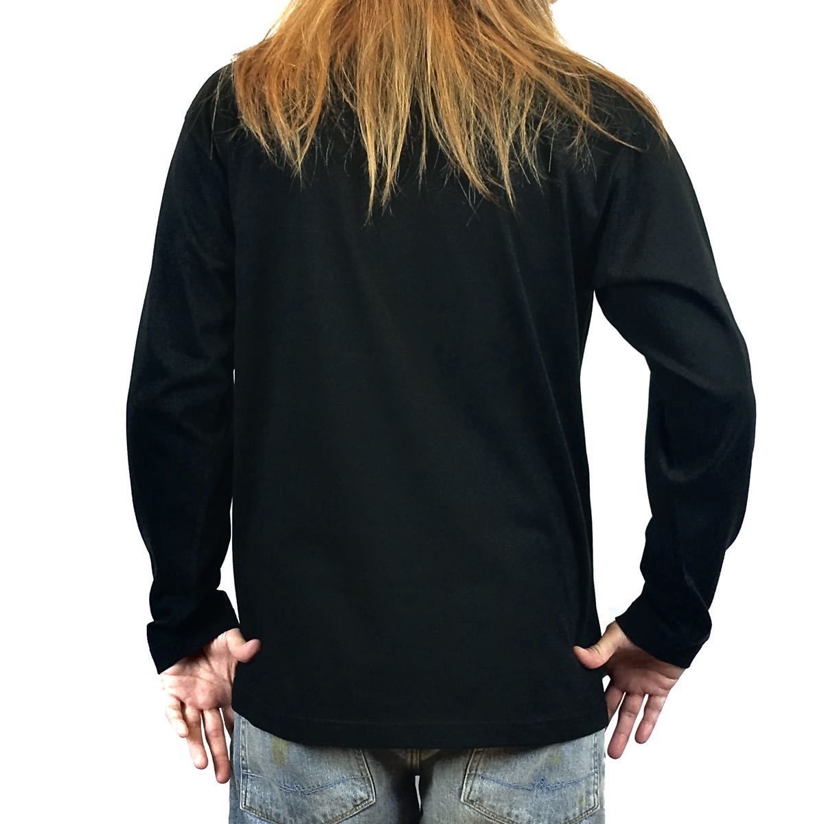 オリジナル ロンT シャーク 鮫 ミサイル ピンナップガール BOMBSHELL ATTACK ロンT S M L XL タイト ジャスト 大きい ビッグ オーバーサイズ メンズ レディース ユニセックス ピンククリーム