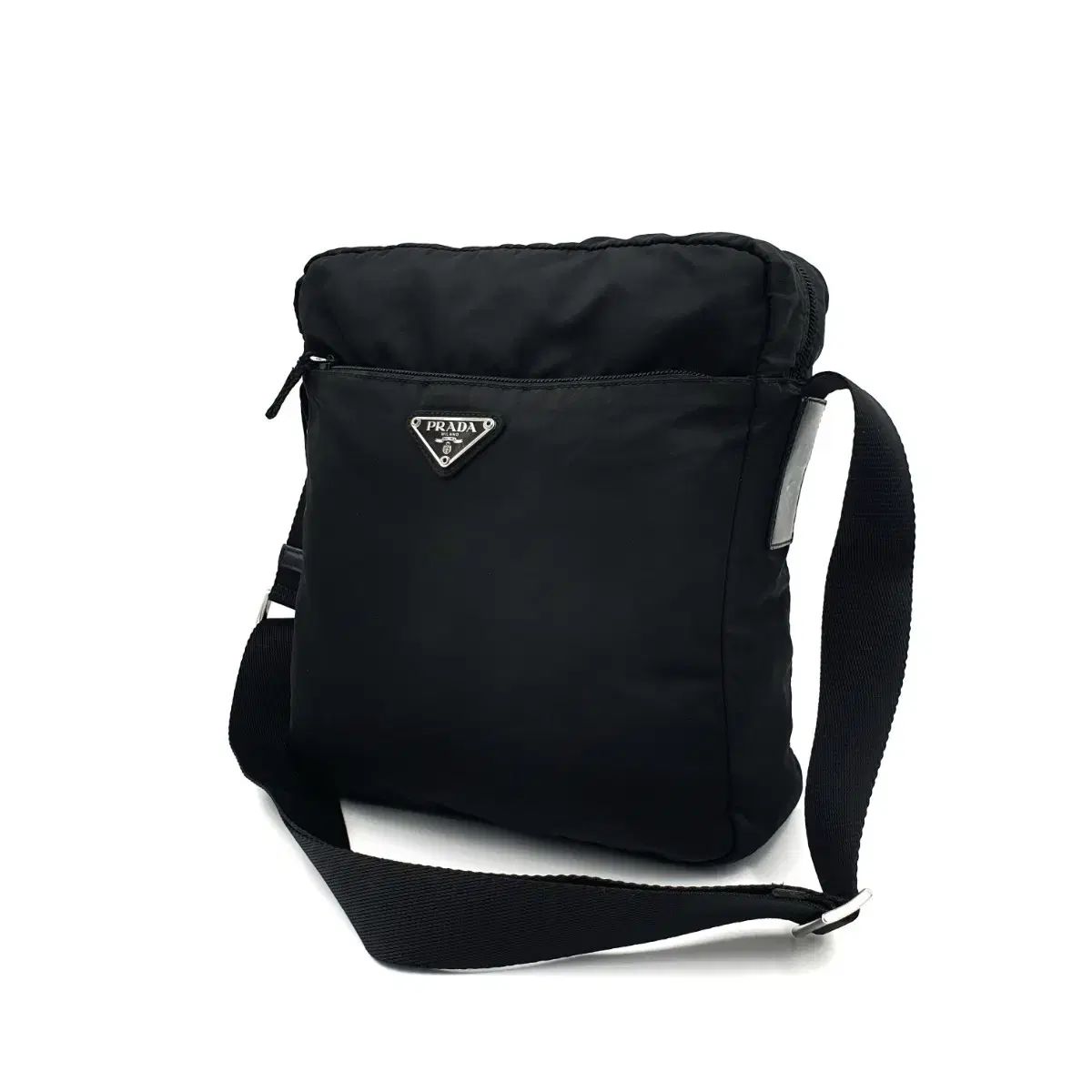 プラダ ブラック リナイロン メッセンジャーバッグ クロスバッグ ショルダーバッグ