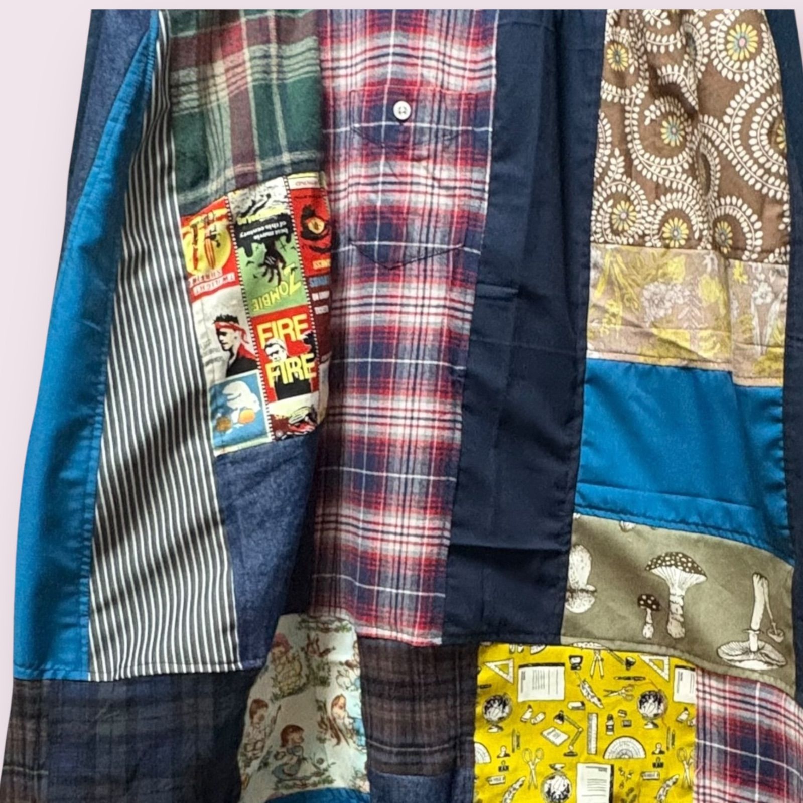 古着リメイクワンピース ロングスカート