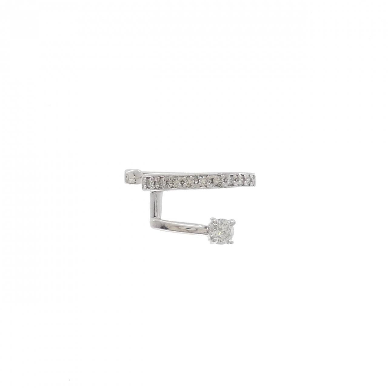 PT900 ダイヤモンド イヤーカフ 0.20CT 片耳