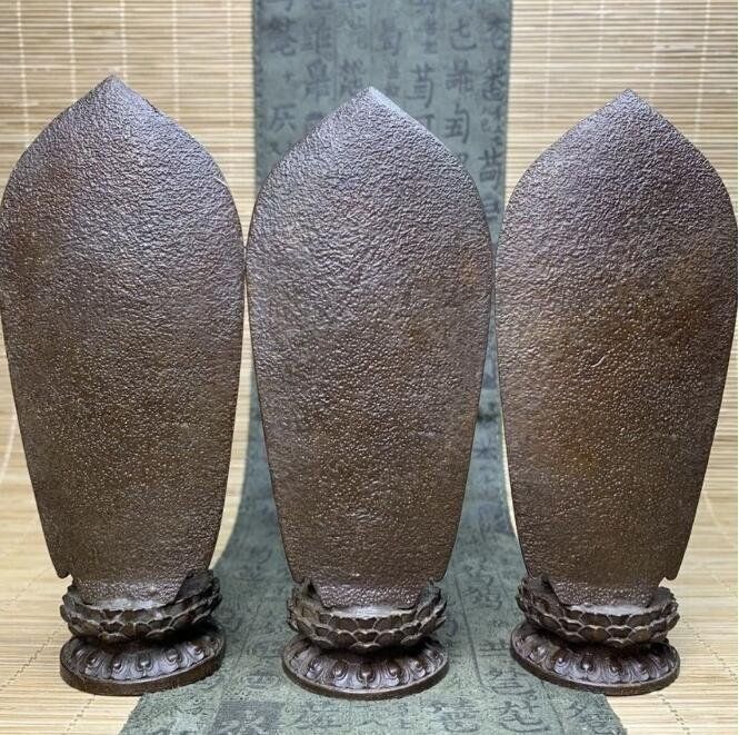 銅器三聖仏西方三聖家居置物如来観音仏
