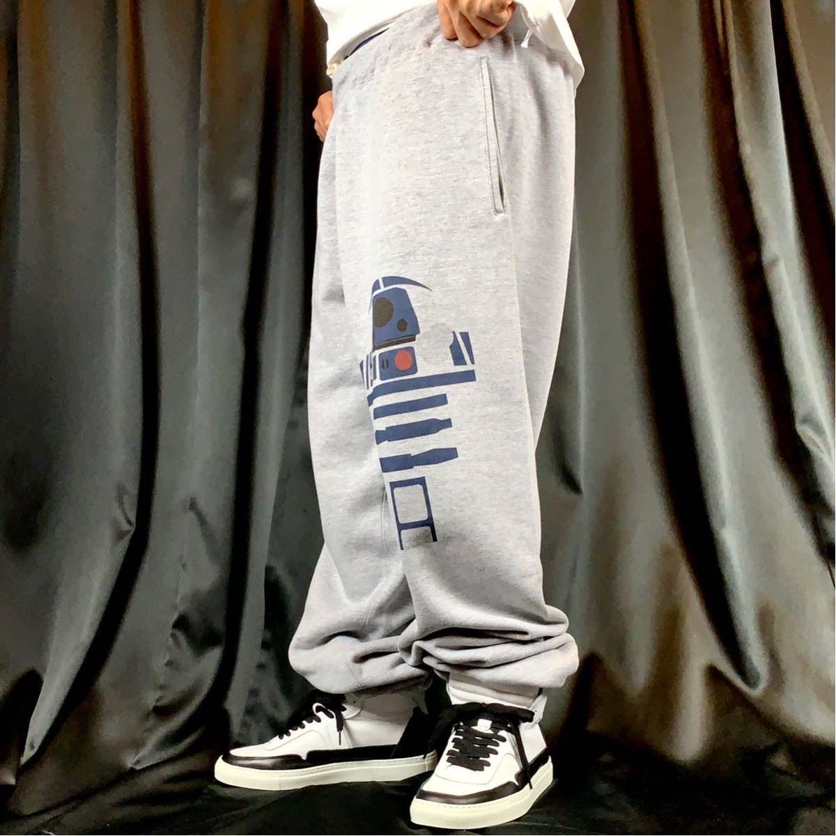 オリジナル スウェットパンツ STAR WARS スターウォーズ R2-D2 スウェット ジョガー パンツ S M L XL タイト ジャスト 大きい ビッグ オーバーサイズ メンズ レディース ユニセックス ピンククリーム