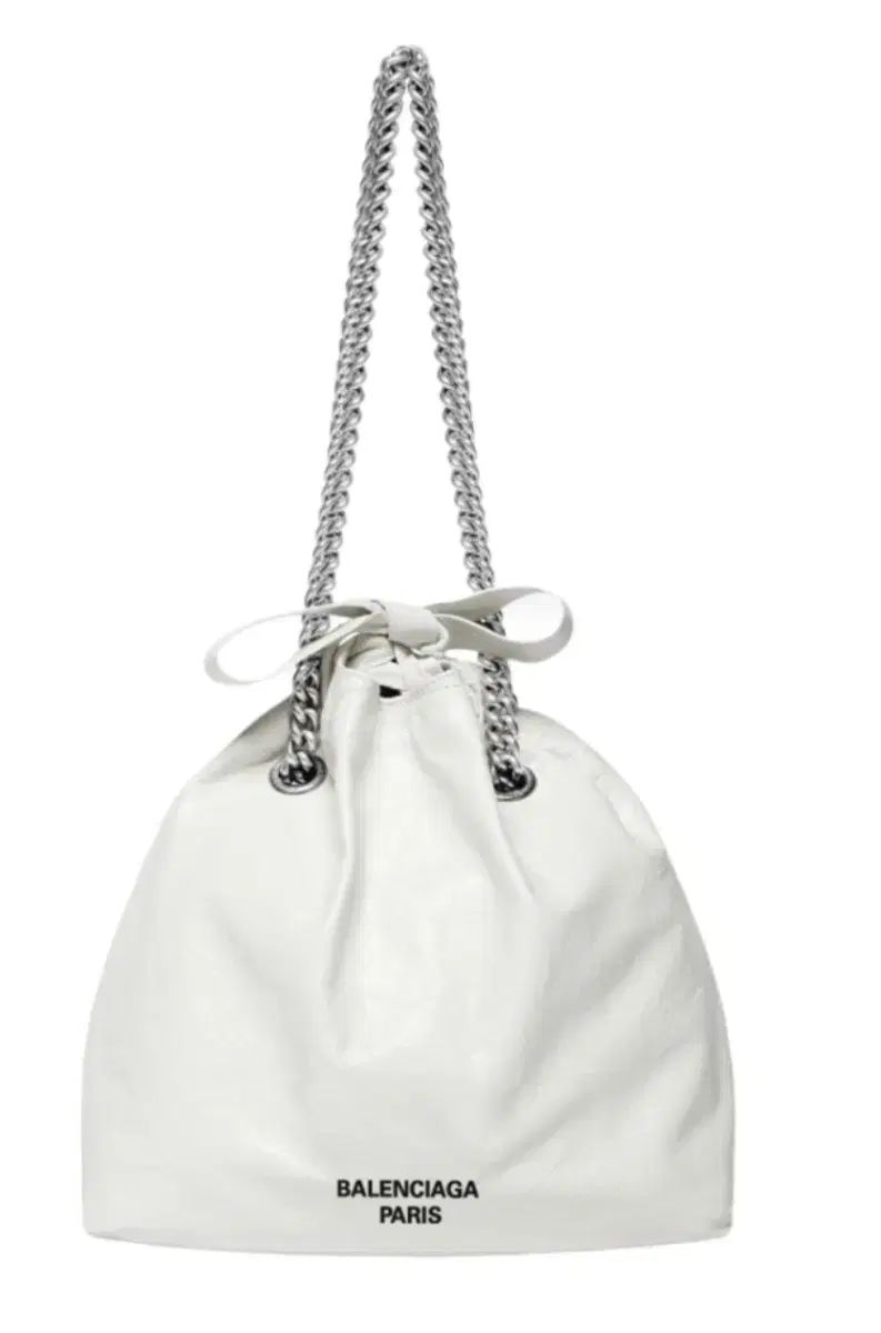 バレンシアガ クラッシュ スモール トートバッグ オプティック 白
