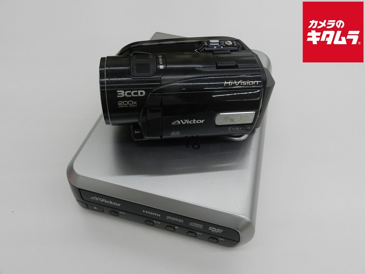 品 ビクター GZ-HD3 ブラック Everio HDDビデオカメラ