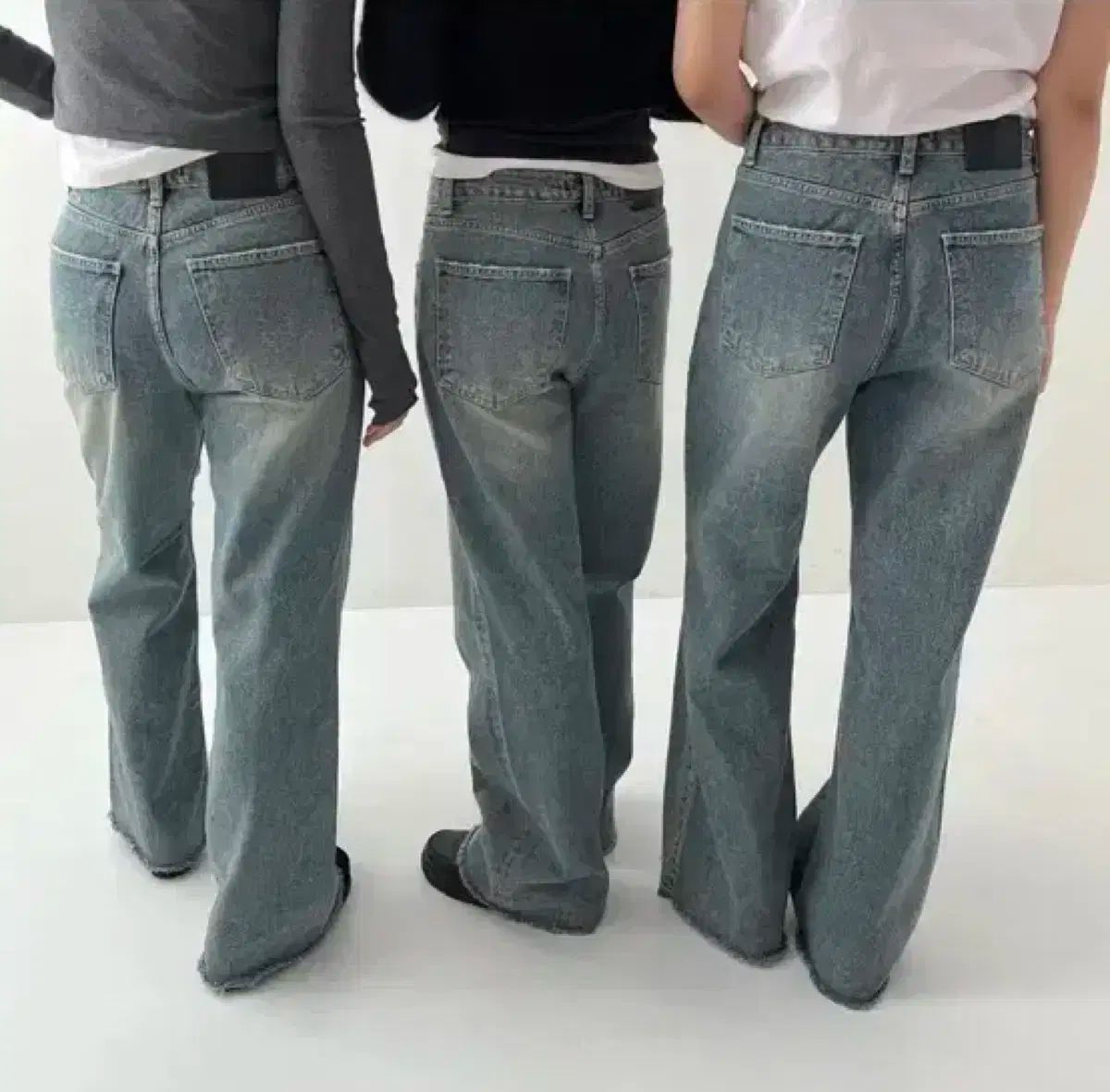 ヘダーメント 015 エバー セミ ワイド デニム S