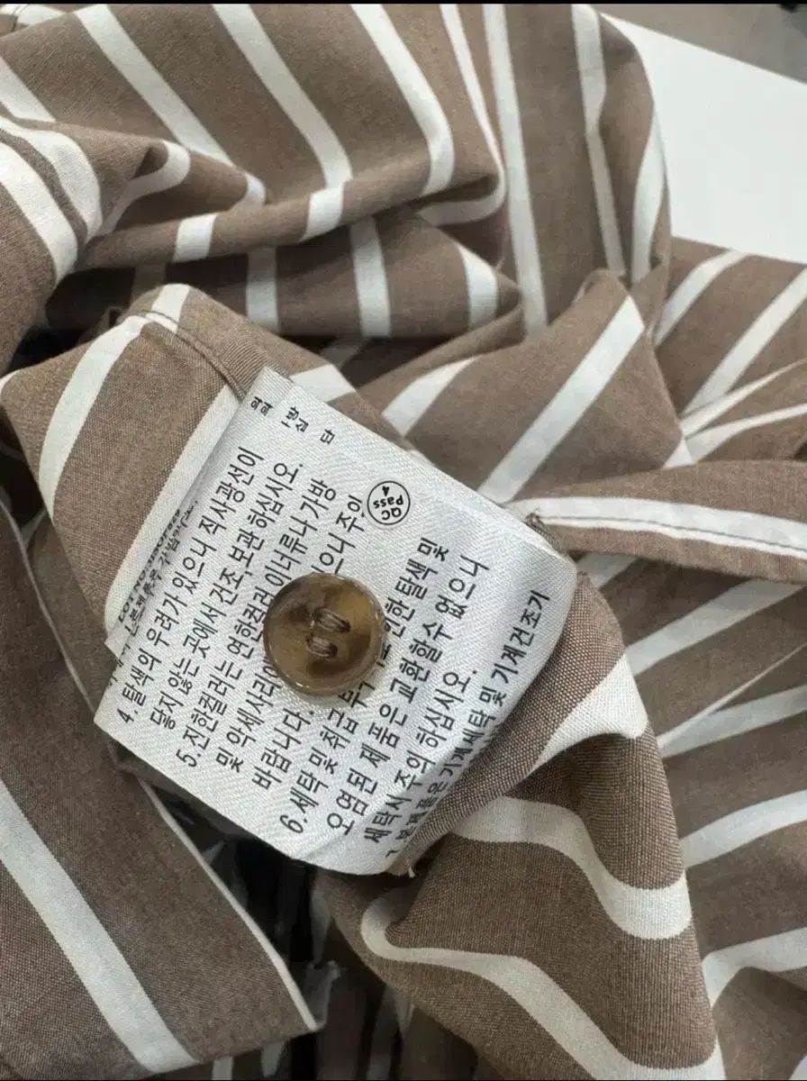 ストライプ シャツワンピース