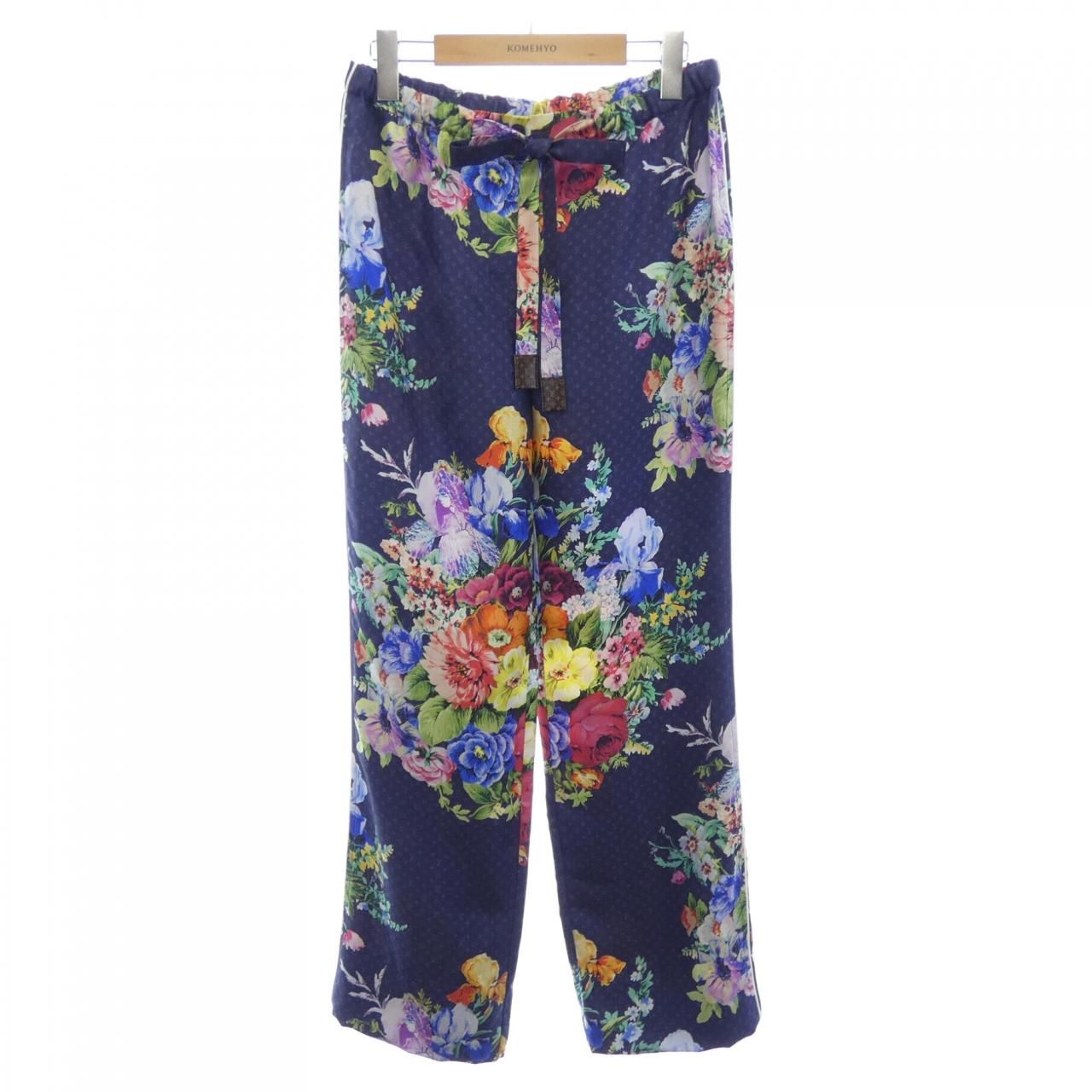 ルイヴィトン LOUIS VUITTON ヴィンテージフラワーパジャマパンツ FNPO80SR8 パンツ