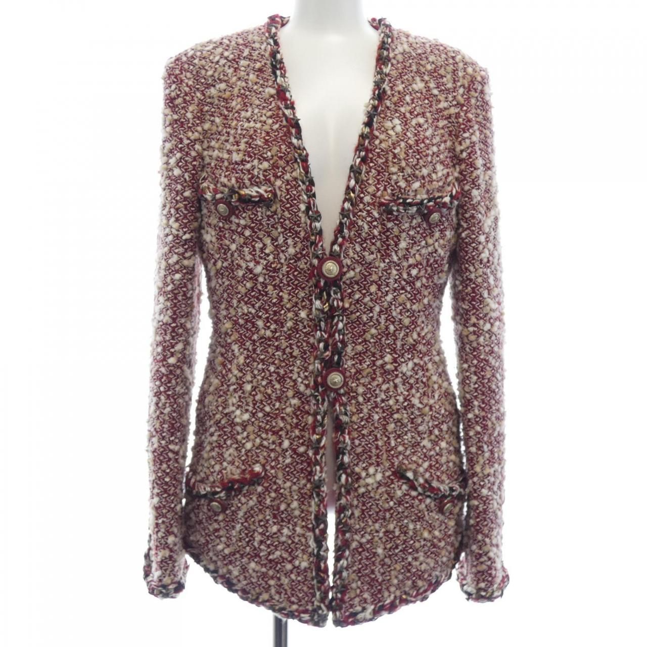 CHANEL　シャネルノーカラージャケット、 シャネル CHANEL P49462V36352 ノーカラージャケット - メルカリ