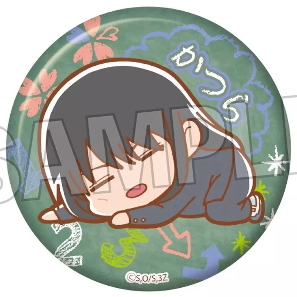 中古】バッジ・ビンズ 桂小太郎 ぐーたらギラギラ缶バッジ 「3年Z組銀