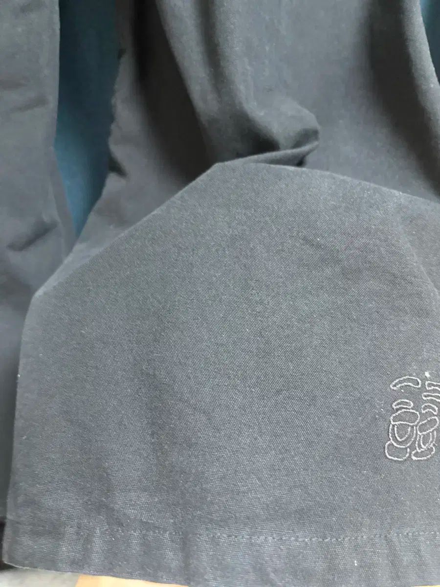  3 POLYTERU ハンク ハマーパンツ ブリーチド ブラック チノパン パンツ