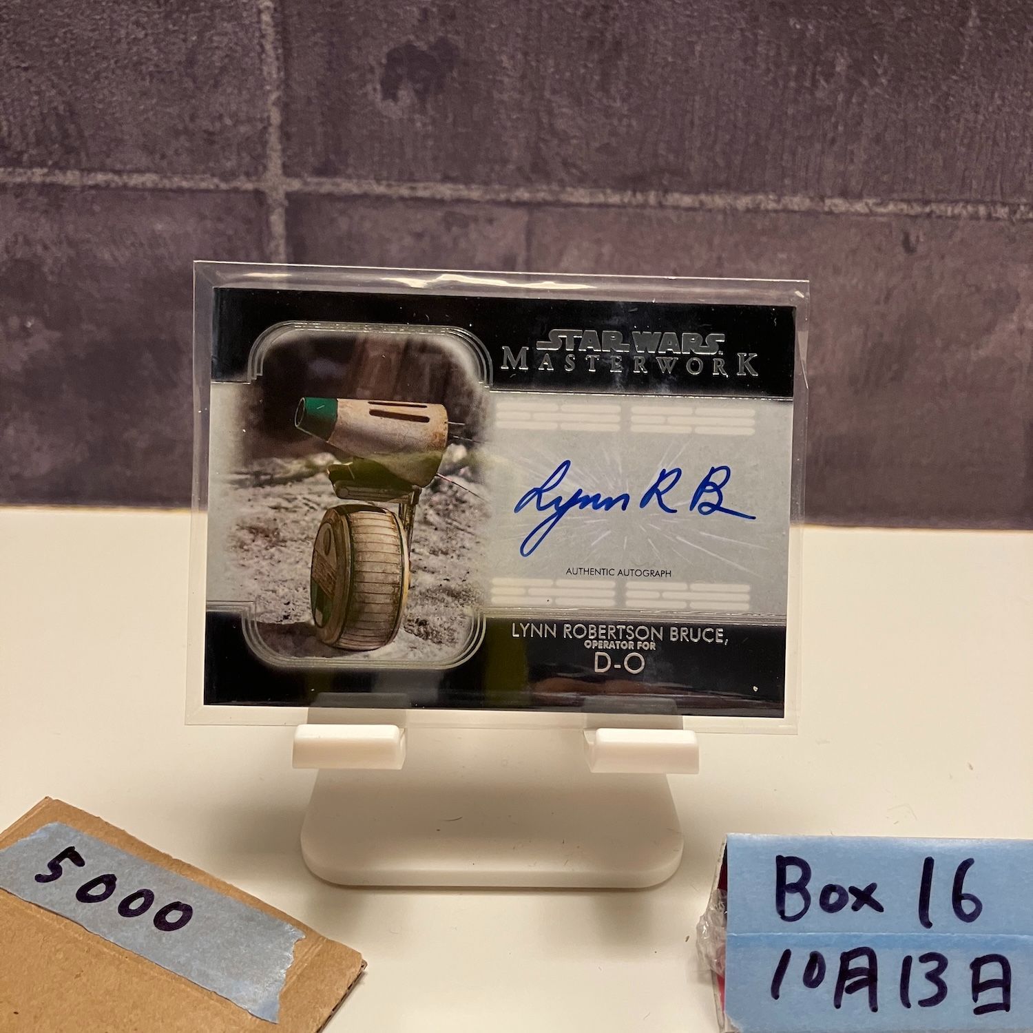 Topps Lynn Robertson Bruce Operator for D-O 直筆サインカード Star