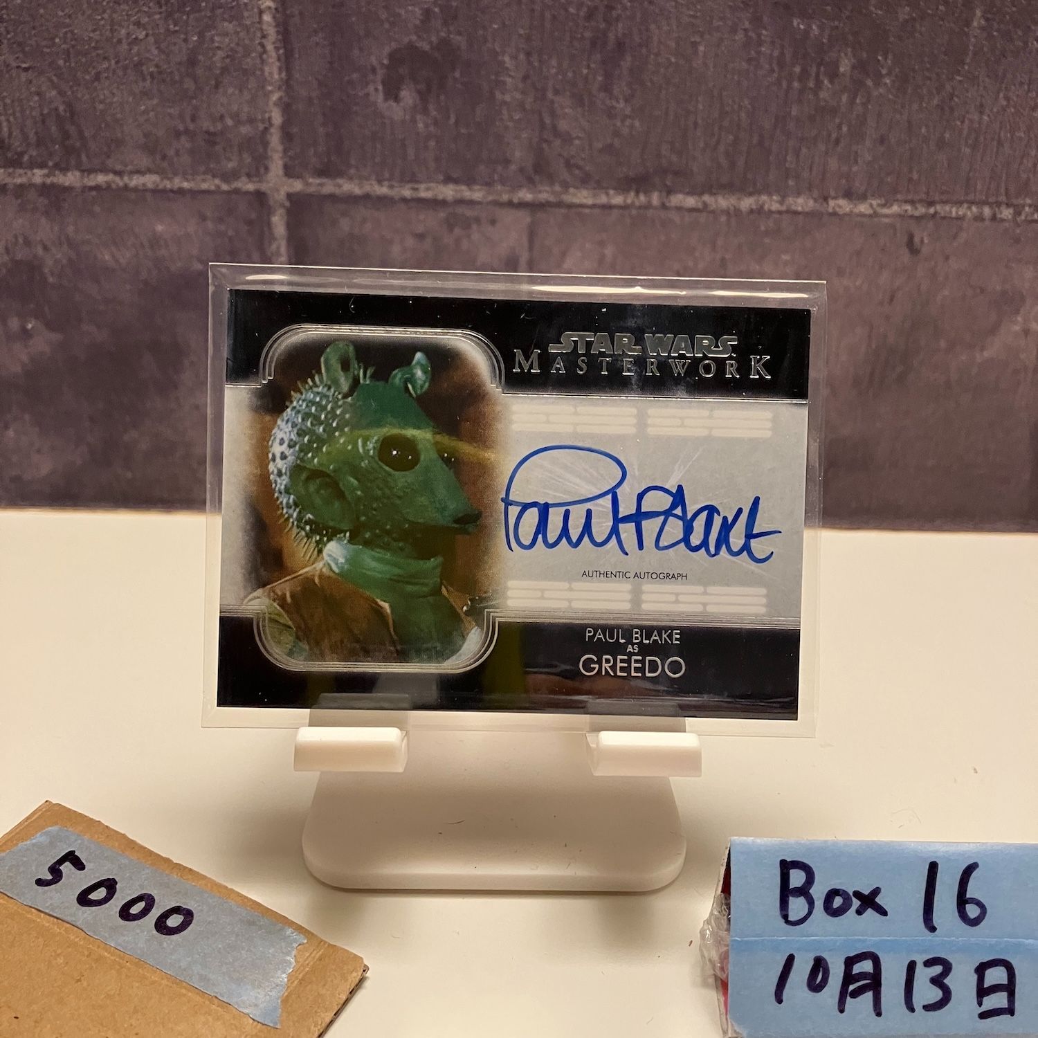 Topps Paul Blake As Greedo 直筆サインカード Star Wars Masterwork Topps Paul Blake As Greedo 直筆サインカード Star Wars Masterwork