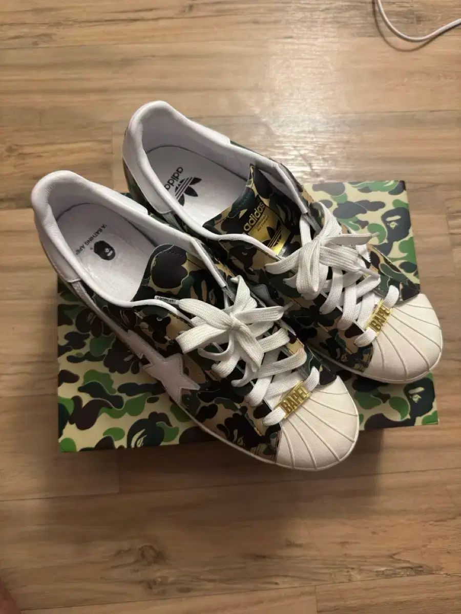 アディダス x アベイシングエイプ SuperStar 80 s カモフラ 290