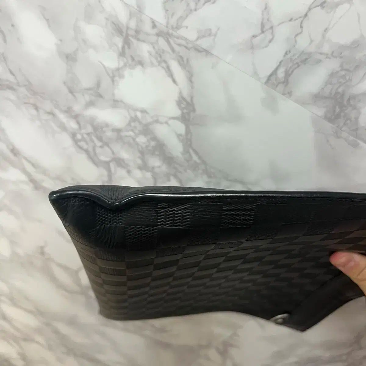 Louis Vuitton ダミエ インフィニ クラッチバッグ フルセット 無地シャツ クラッチバッグ 