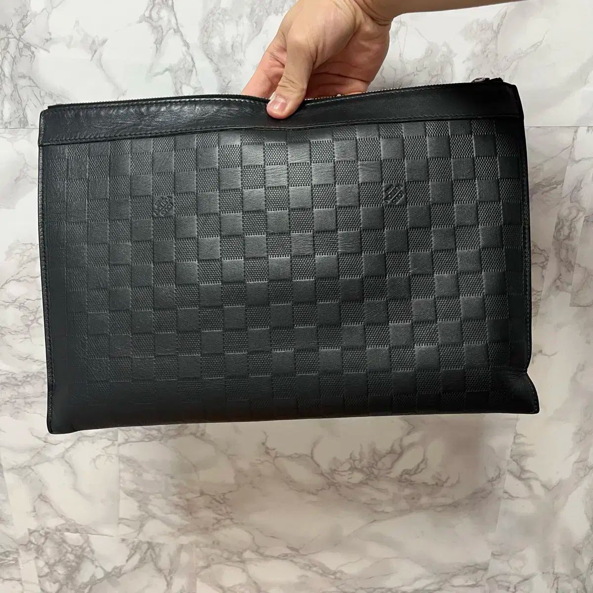 Louis Vuitton ダミエ インフィニ クラッチバッグ フルセット