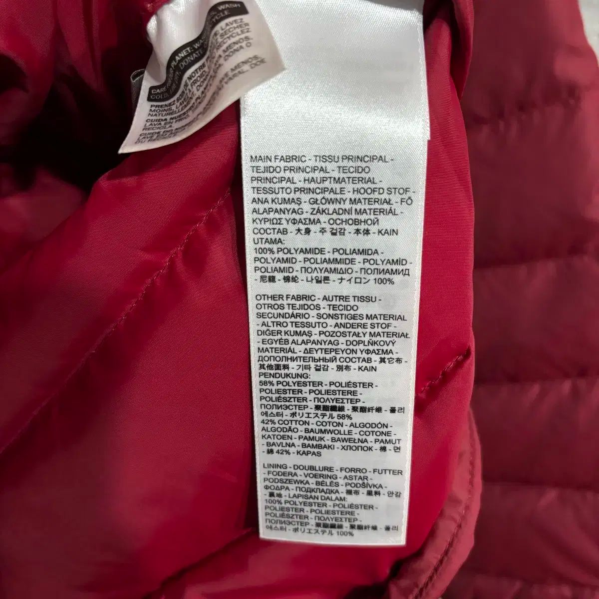 コーデュロイ ダウンジャケット