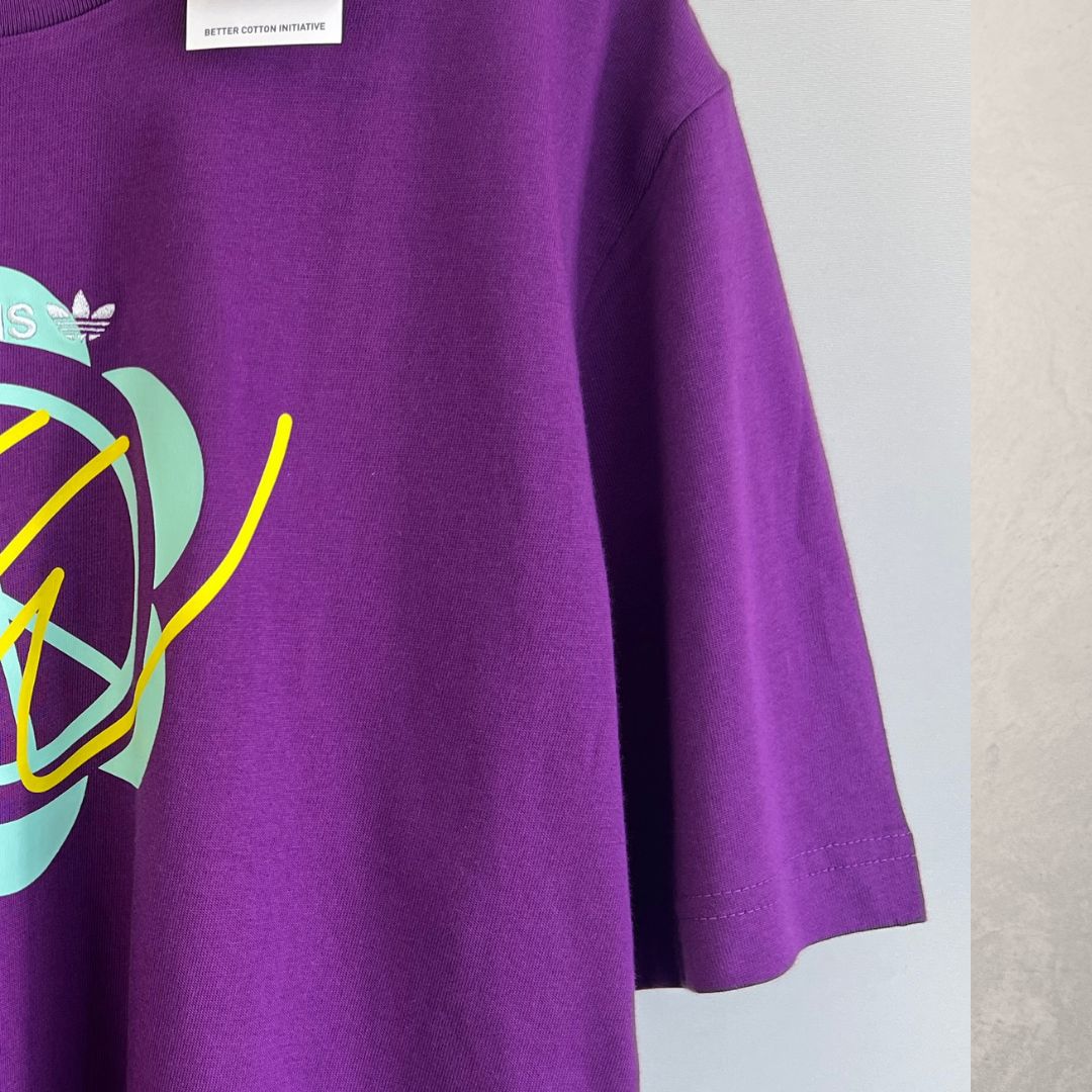 レア！新品 アディダス オリジナルス COTTON Tシャツ 白 (S) ADIDAS USA直営店購入 tシャツ プレミアム カリ半袖Tシャツ ⁄ アディダスオリジナルス adidas Originals メンズ レディース