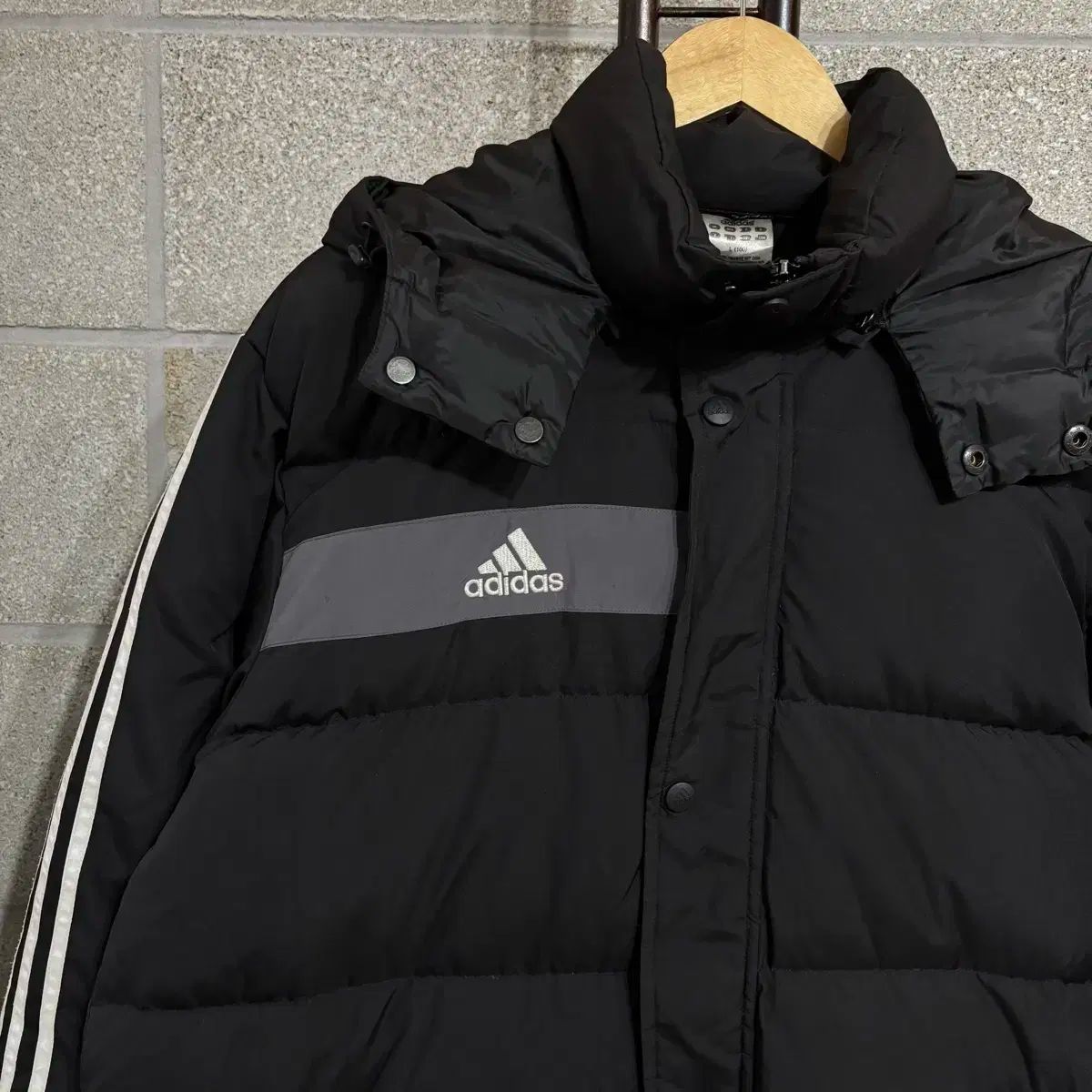 アディダス ダウンジャケット ロング丈 L np195 アウター パーカ ジャケット