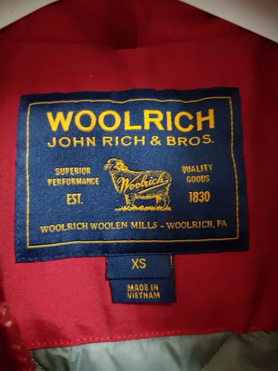 ウールリッチダウン XS コンディショングッド