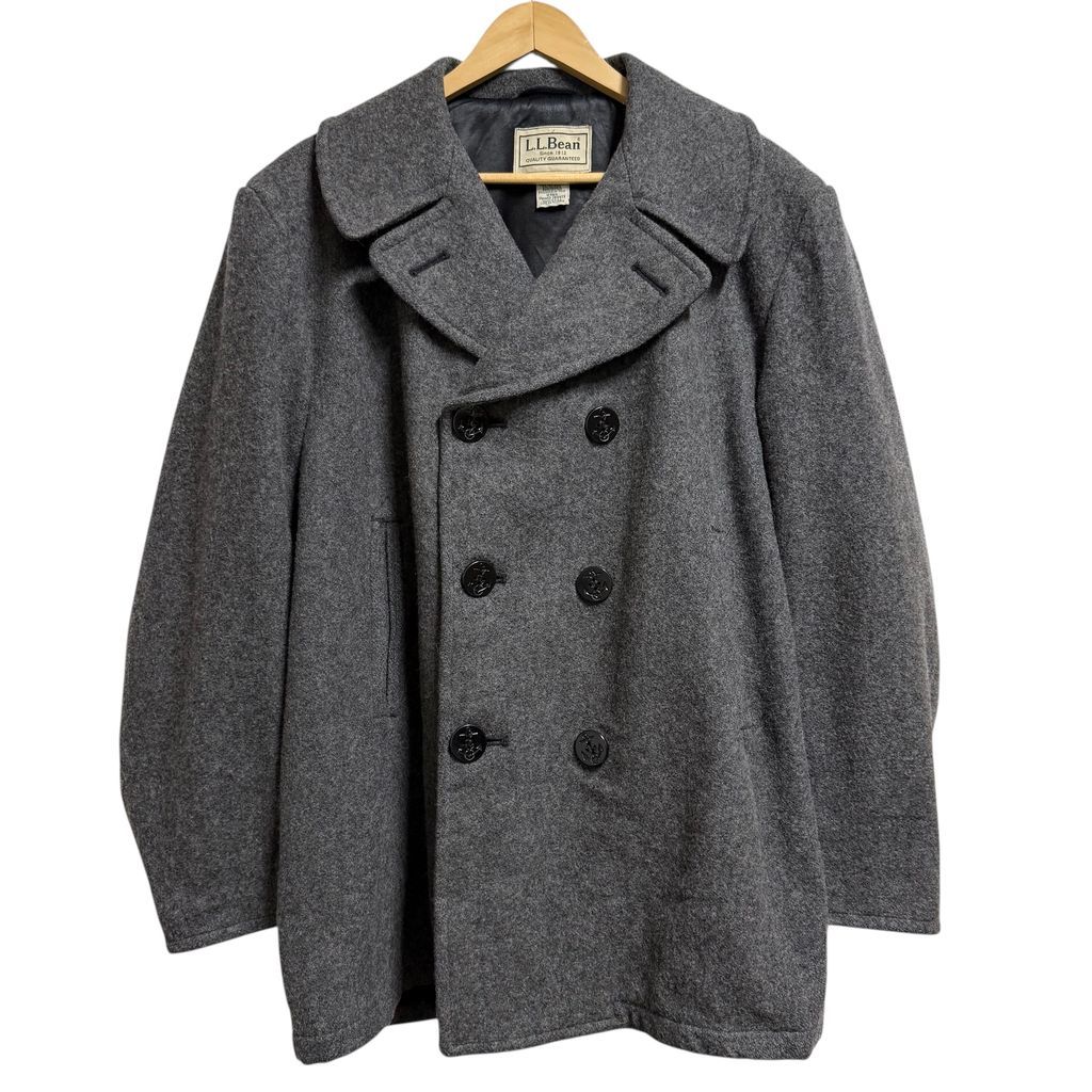 L.L.Bean エルエルビーン ピーコート Pコート ダブルブレスト アウター グレー Mサイズ No.L001
