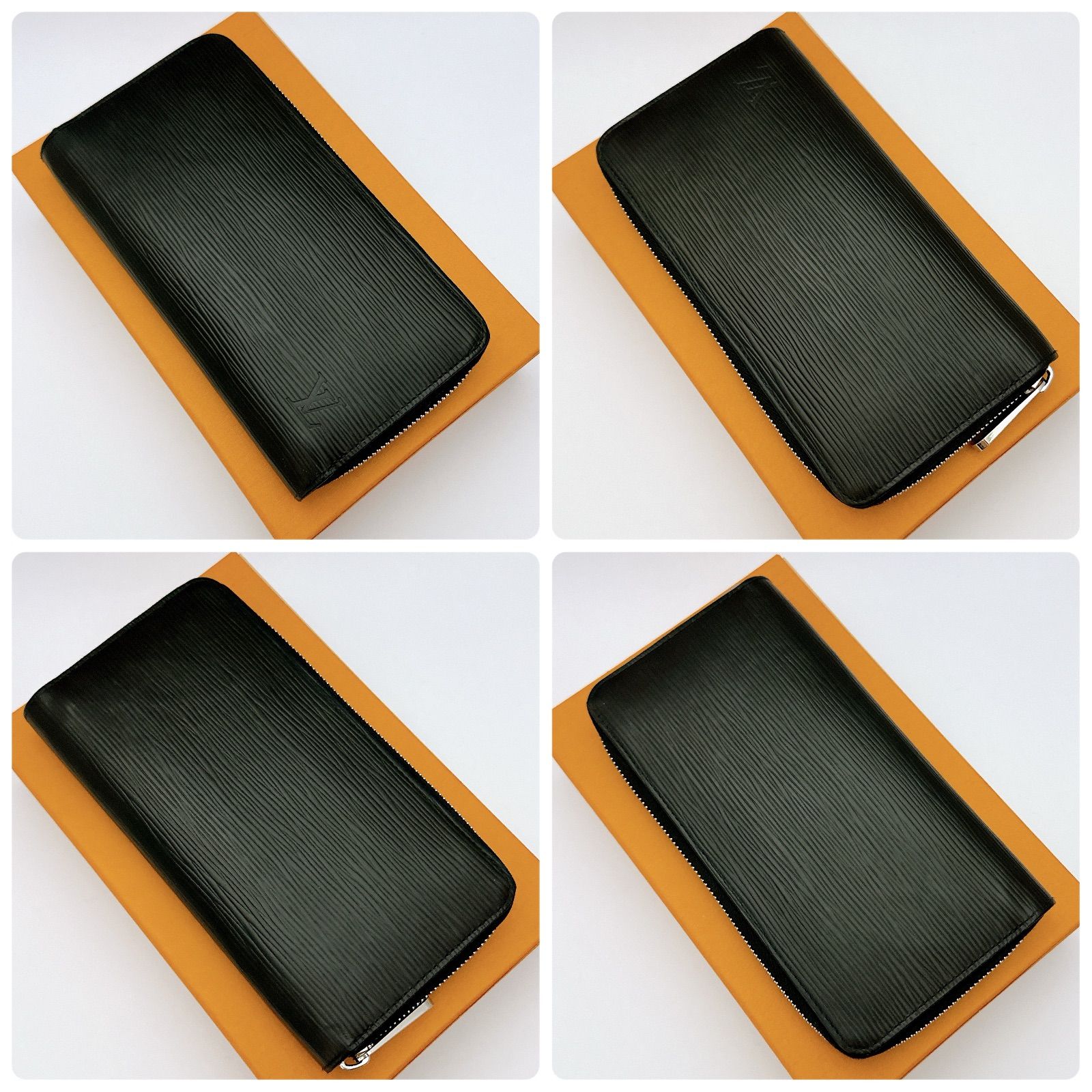 ルイヴィトン LOUIS VUITTON 長財布 エピ ノワール 黒 ジッピーウォレット き