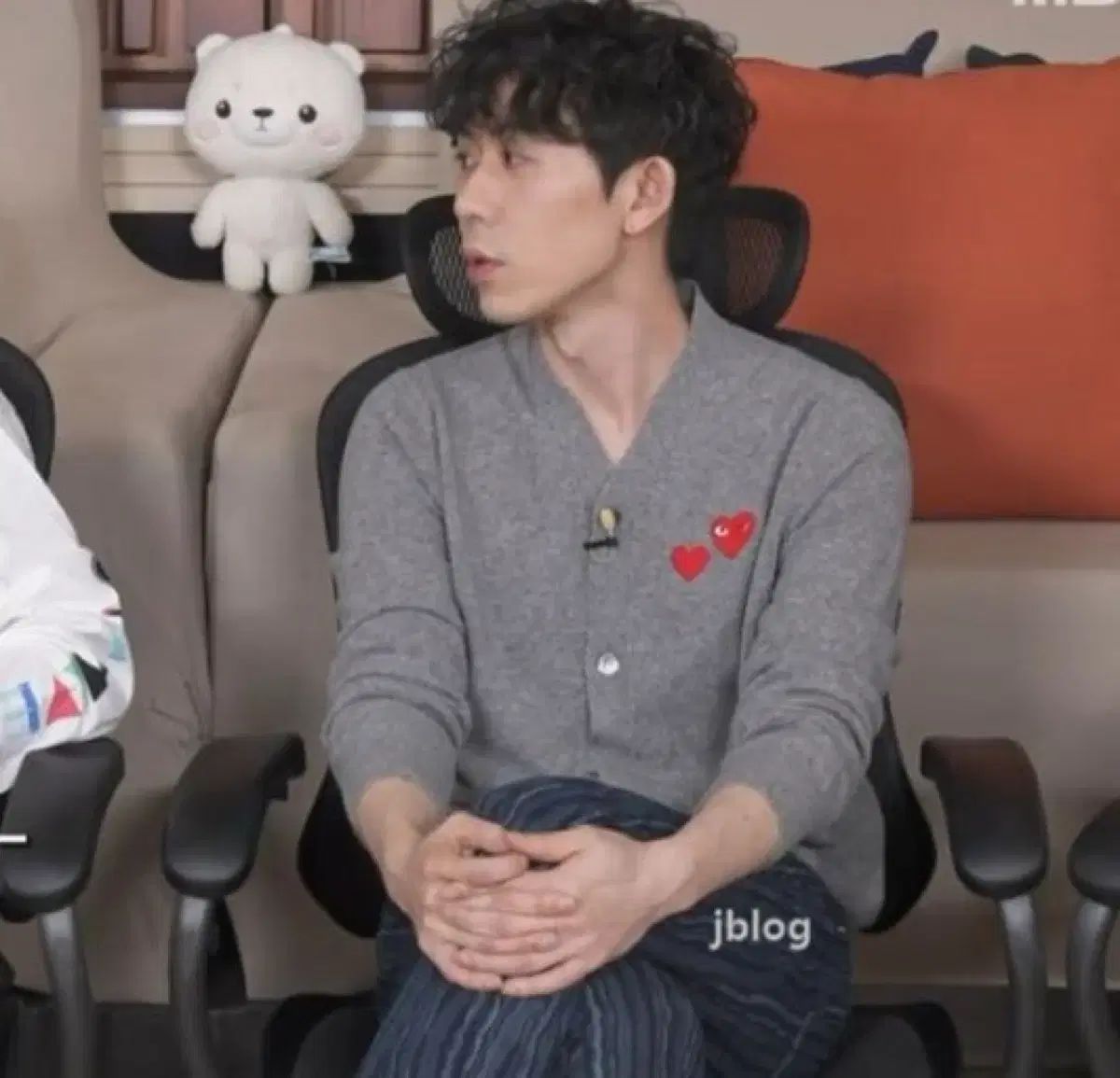 XL コム デ ギャルソン ダブルワッペン カーディガン コkün 꼼데 カーディガン