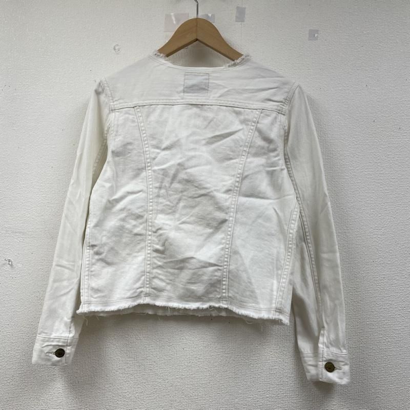 Lee リー ジャケット、上着 ジャンパー、ブルゾン AG by aquagirl ジージャン フリンジ ノーカラー Gジャン ボタン ロゴ 刻印入り c12-48004