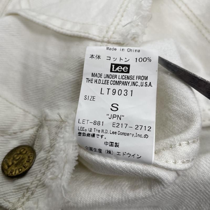 Lee リー ジャケット、上着 ジャンパー、ブルゾン AG by aquagirl ジージャン フリンジ ノーカラー Gジャン ボタン ロゴ 刻印入り c12-48004