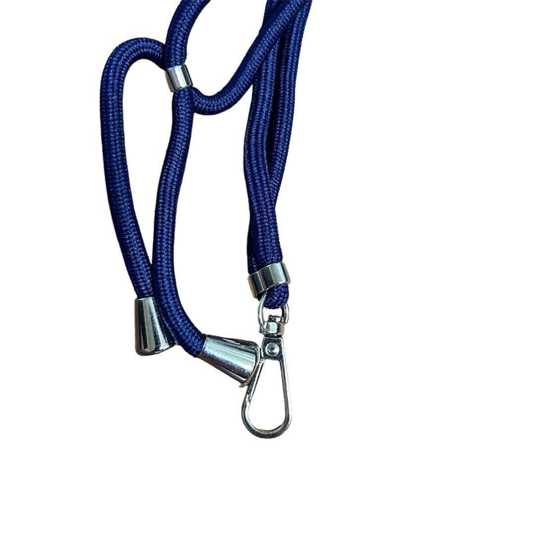 新品・即日発送】スマホストラップ ストラップ ネイビー 青 人気