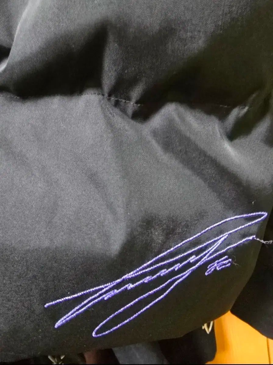 DKZジェチャンショートダウン ファンミーティンググッズ サイン刺繍 꾸미ジッパー