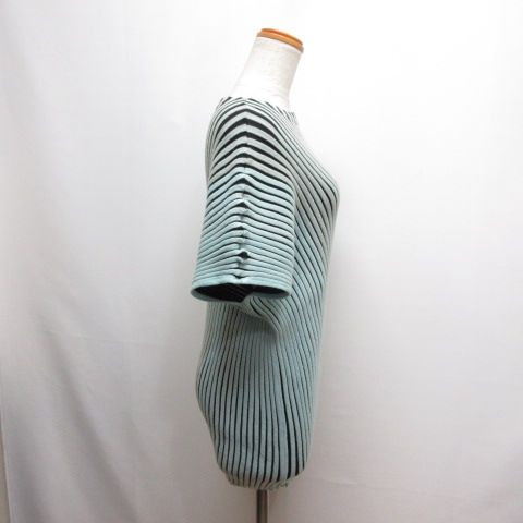 イッセイミヤケ ISSEY MIYAKE 美品 アシンメトリー 変形 リブ ニット 