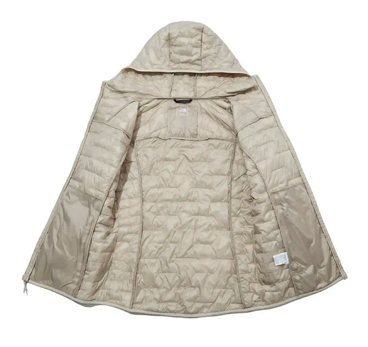 レディース XL THE NORTH FACE ザノースフェイス 엑티브 웜스 WHO フーディ ジャケット 軽量ダウン ベージュ GULLKHAN_COM