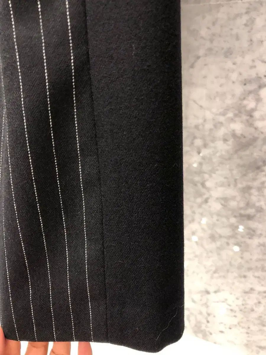 JS NEW YORK スタイル 当日発送 ストライプ バイ ウール ワイドパンツ M サイズ p9 DECORATOM_COM_BR