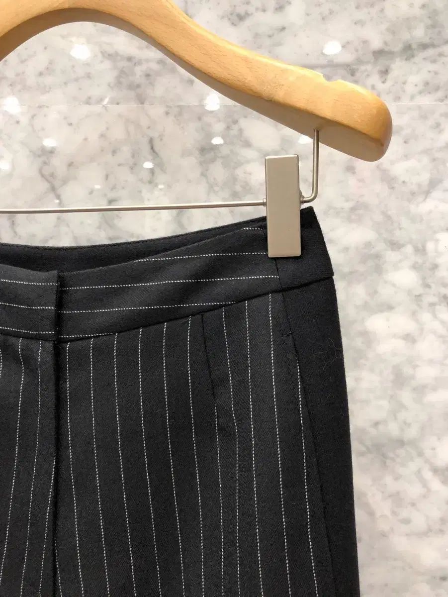 JS NEW YORK スタイル 当日発送 ストライプ バイ ウール ワイドパンツ M サイズ p9