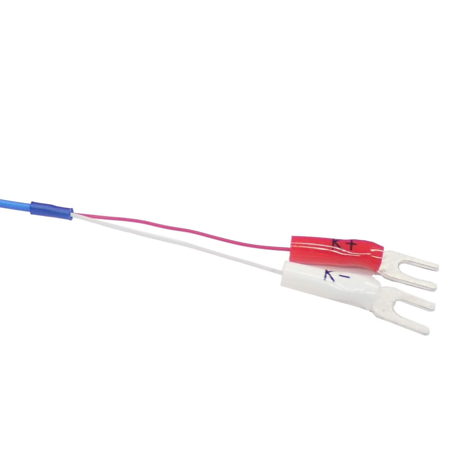  K型熱電対 テフロン被覆 FEP Y端子型 温度センサー 200℃ 200℃対応 寸法 2 M 数量 5本セット その他 計測 検査