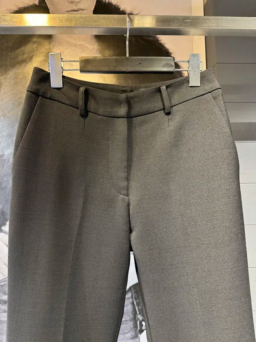 js NEW YORK レタリング 当日発송 裾 スリット レタリング セミ ウール ズボン s サイズ