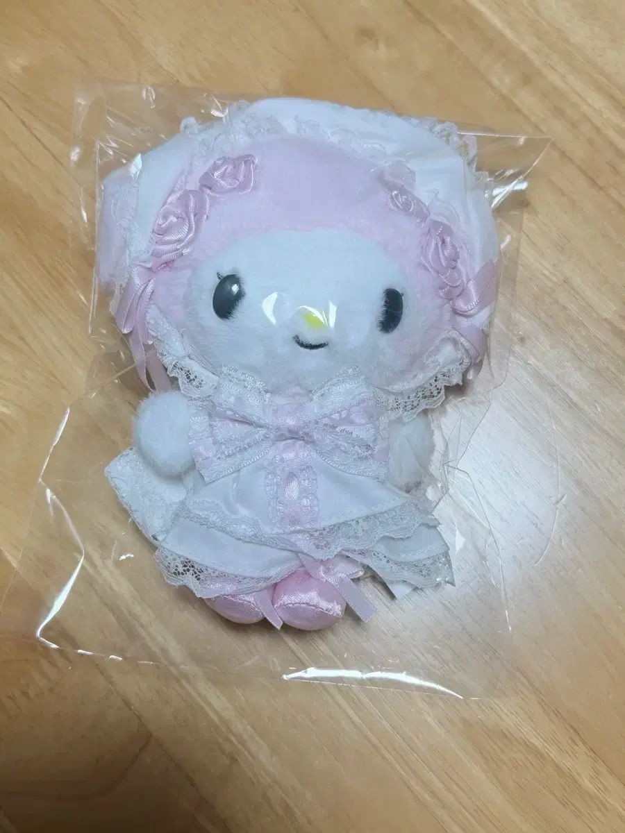 白フリル My Melody キーホルダー