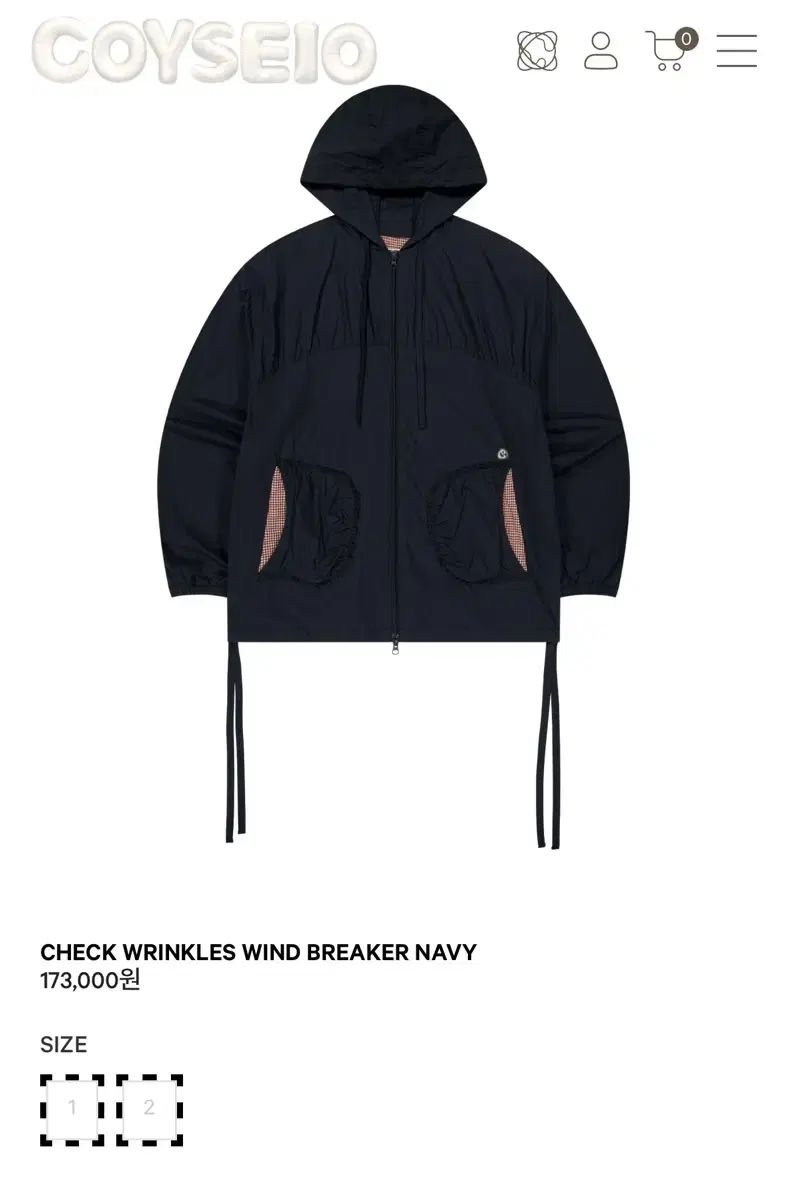 コイセイオ チェック リンクルス WIND AND WISH ブレーカー