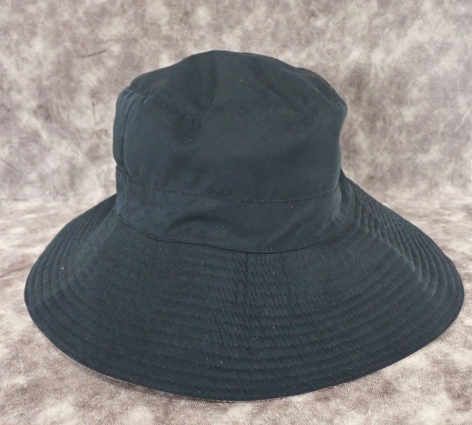 エルメス HERMES ハット バケットハット 帽子 Hロゴ刺繍 ポリエステル ナイロン ブラック ピンク size 56