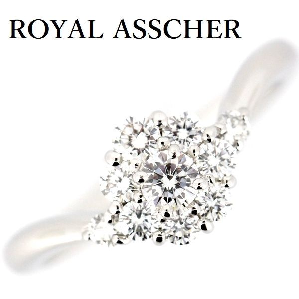 ロイヤルアッシャー ダイヤモンド 0.40ct リング Pt900