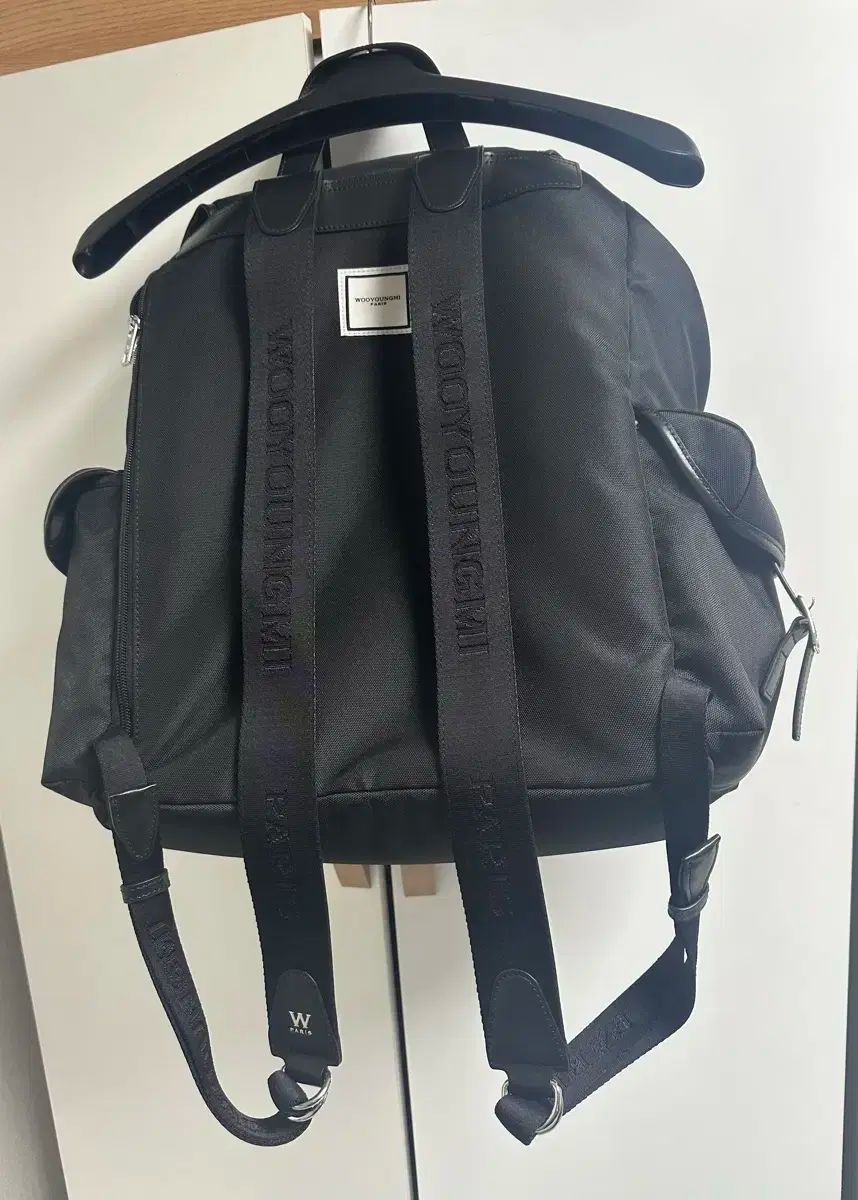 WOOYOUNGMI ウーヨンミ 25ss ブラック コーデュラ バックパック KARIMZIABAT_FR