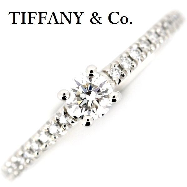 ティファニー ノヴォ ダイヤモンド ラウンド リング Pt950 6.5号